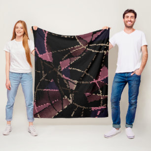 Couverture Polaire motif de mosaïque Abstrait
