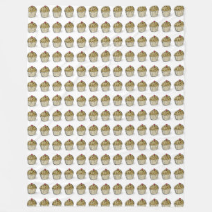 Couverture Polaire Motif de muffins Mini Cute