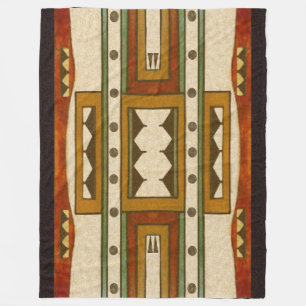 Couverture Polaire Motif de Natif américain : 1860's de conception d