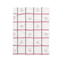 Motif de Noël En vichy rouge