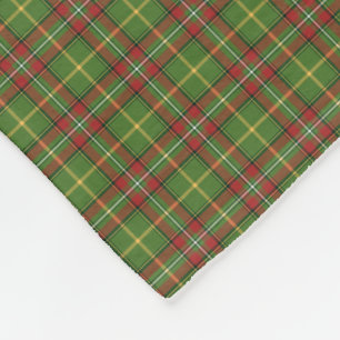 Couverture Polaire Motif de Noël vert et rouge