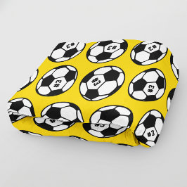 Couverture Polaire Motif de numéro de ballon de football jaune noir