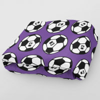 Motif de numéro de ballon de football violet