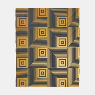 Couverture Polaire Motif de papier peint Art Déco Vintage