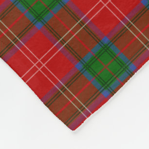 Couverture Polaire Motif de plaid de tartan de famille de Chisholm