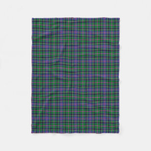 Couverture Polaire Motif de plaid de tartan de famille de tonnelier