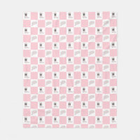 Motif de rodéo rose moderne À damiers fille
