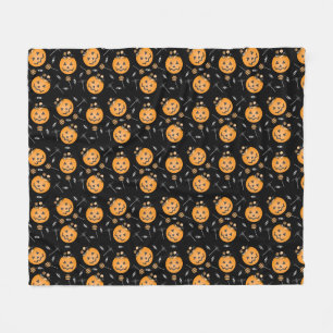 Couverture Polaire Motif de seau Citrouille Halloween Candy