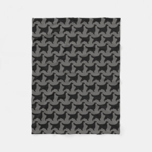 Couverture Polaire Motif de silhouettes de poseur de Gordon