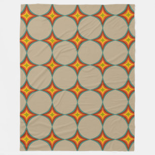 Couverture Polaire Motif de starburst du milieu du siècle