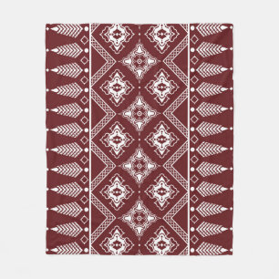 Couverture Polaire Motif de style ethnique géométrique asiatique