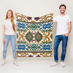 Couverture Polaire motif de tapis serbe 5