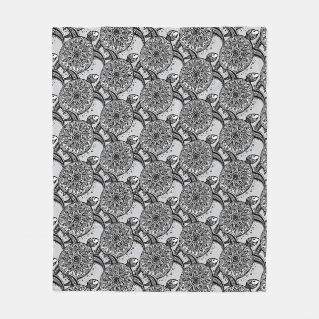 Couverture Polaire Motif de tortue de style (Devant)