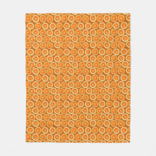 Couverture Polaire Motif de tranches de citron