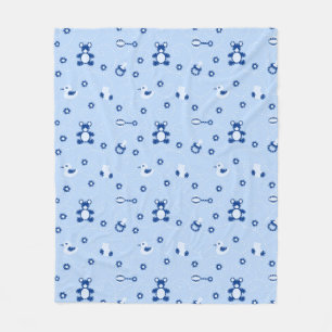 Couverture Polaire Motif d'édredon de bébé