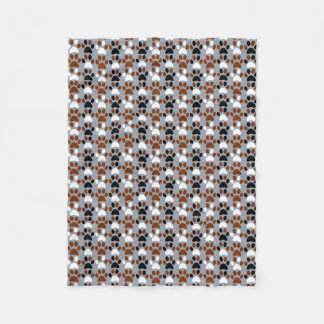 Couverture Polaire Motif d'empreinte de patte