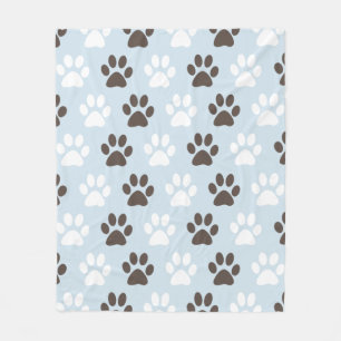Couverture Polaire Motif d'empreinte de patte