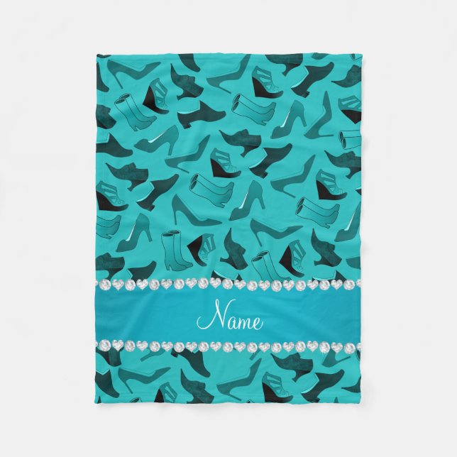 Couverture Polaire Motif des chaussures des femmes nommées (Devant)