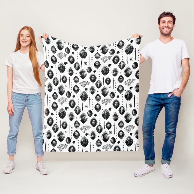 Couverture Polaire Motif des icônes et des portraits Stark House (En situation)