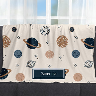 Couverture Polaire Motif d'esquisse Planètes système solaire