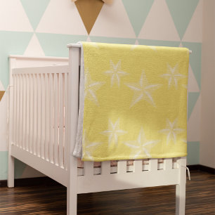 Couverture Polaire Motif d'étoile de mer jaune