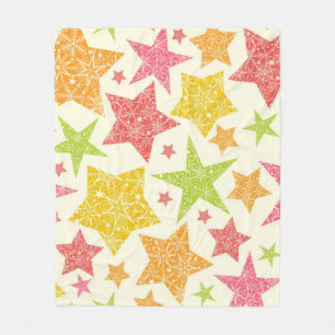 Couverture Polaire Motif d'étoiles