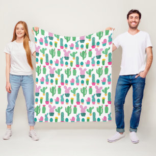 Couverture Polaire Motif d'illustrations de cactus mignonnes modernes