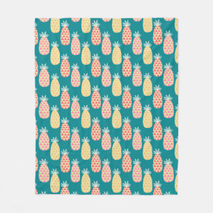 Couverture Polaire Motif Doodle d'ananas