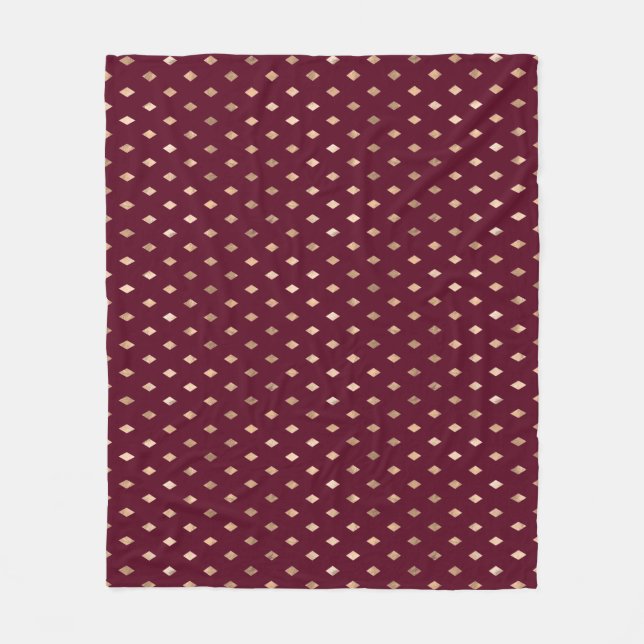 Couverture Polaire Motif d'or de Bourgogne (Devant)
