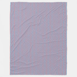 Couverture Polaire Motif Drapeau Luxembourg Patchwork