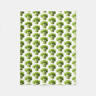 Couverture Polaire Motif drôle de brocoli de bande dessinée
