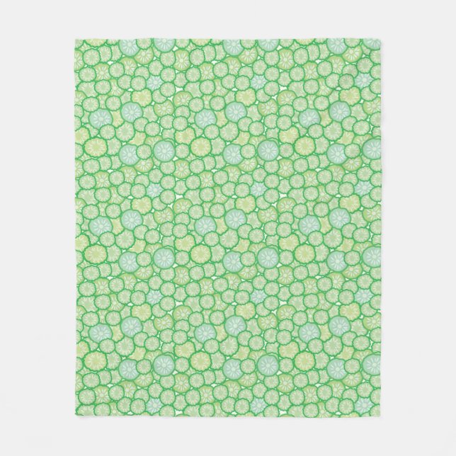 Couverture Polaire Motif drôle de concombre (Devant)