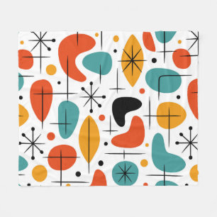 Couverture Polaire Motif en forme d'étoile de style Mid Century Moder