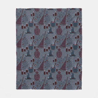 Couverture Polaire Motif ensorcelant d'Halloween au clair de lune