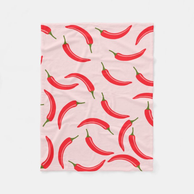 Couverture Polaire Motif épicé Red Chili (Devant)