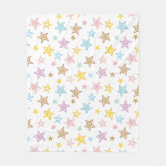 Couverture Polaire Motif Etoiles esquissées