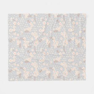 Couverture Polaire Motif fleur de myosotis
