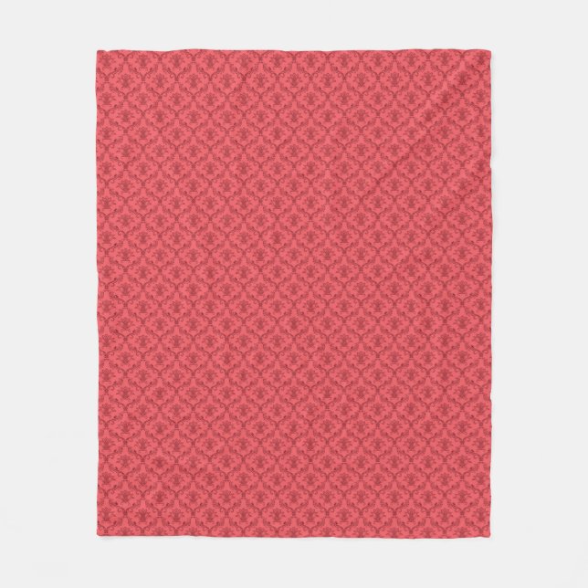 Couverture Polaire Motif floral de damassé (Devant)