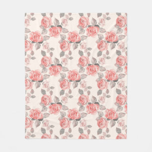 Couverture Polaire Motif floral romantique 8
