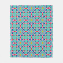 Motif géométrique Abstrait en rose et bleu