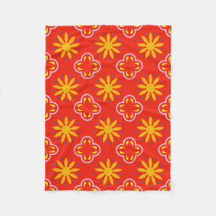 Couverture Polaire Motif géométrique de rétro