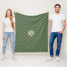 Motif géométrique de rosette foulard, vert sauge