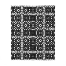 Motif géométrique noir blanc et argenté