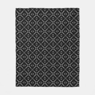 Couverture Polaire Motif géométrique noir et blanc