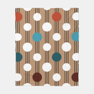 Couverture Polaire Motif géométrique transparent avec cercles