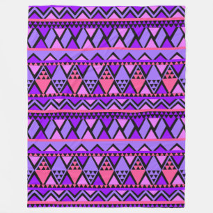 Couverture Polaire Motif géométrique tribal tendance et stylé
