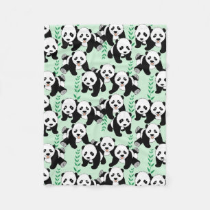Couverture Polaire Motif graphique Panda Bears