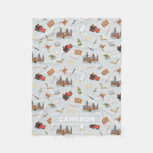 Couverture Polaire Motif Harry Potter Cartoon Hogwarts