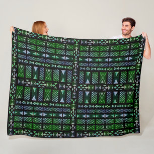 Couverture Polaire Motif Hawaiian Tapa