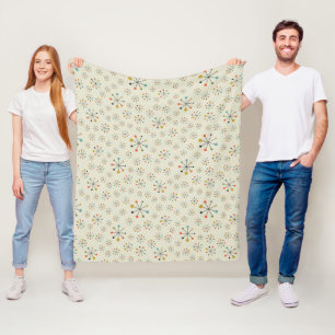 Couverture Polaire Motif inspiré atomique de la moitié du siècle